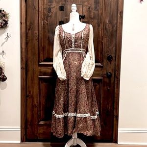 Gunne Sax Rare Unicorn🦄Midi size 11..vintage beauty